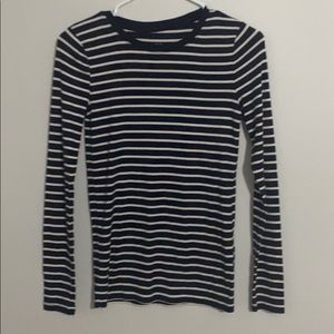 Navy and White stripped long sleeve